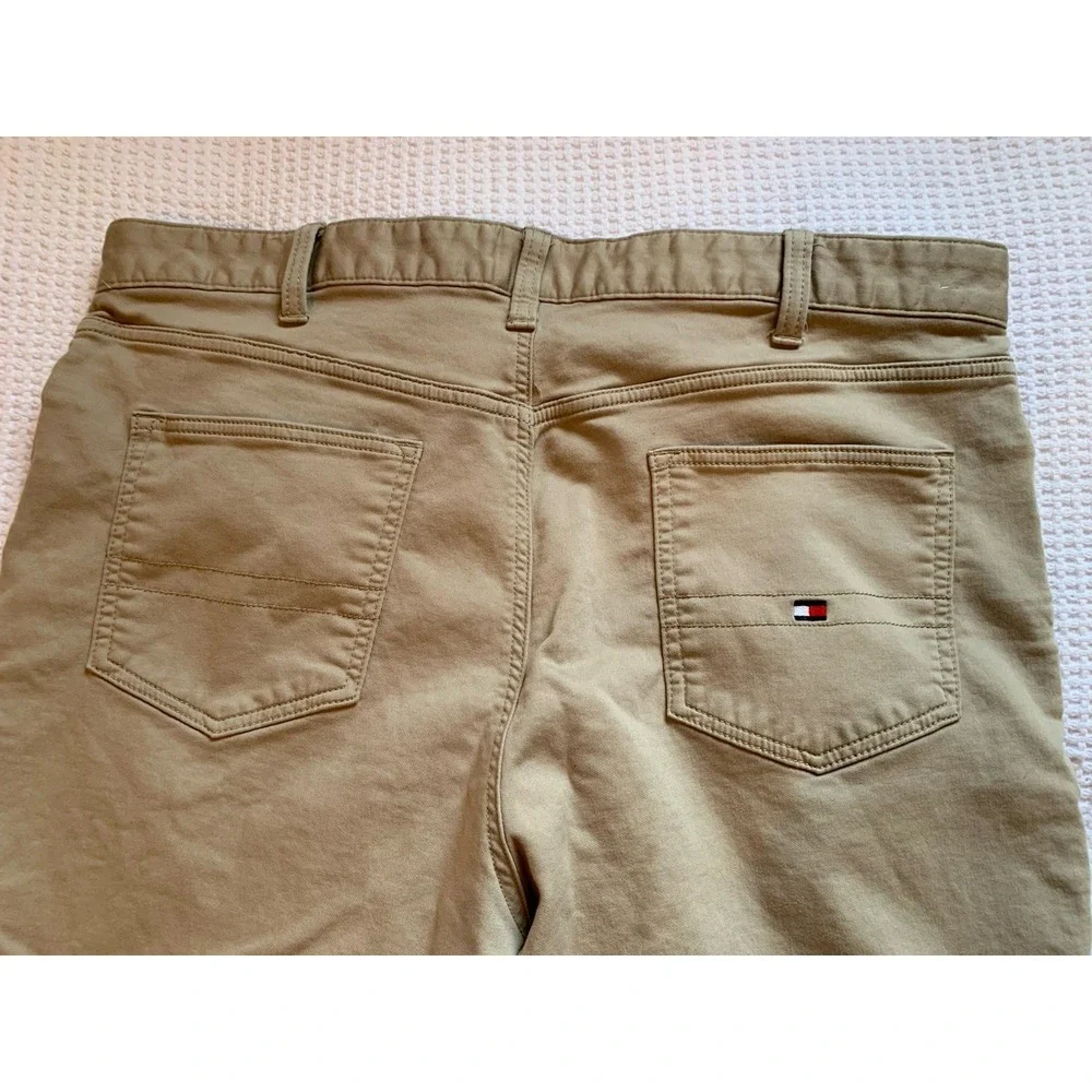 Tommy Hilfiger Beige Straight Pants, Men's Size‎ 38x30